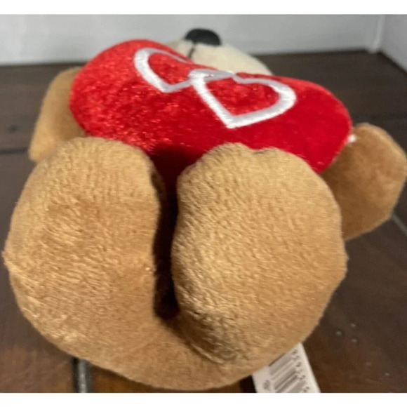 Dan Dee Teddy Bear Brown Heart Valentines Day Stuffed Animal Plush 2011 6” - Picture 5 of 9
